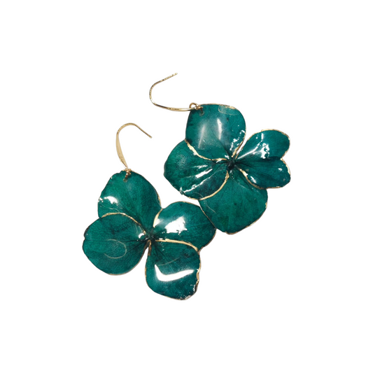 Green Hydrangea Earring